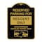 Signmission Parking Lot Reserved Parking for Residents Only Unauthorized Vehicles Towed Away Wit, BG-1824-23417 A-DES-BG-1824-23417 - alternate 1